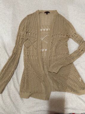 Y2K Crochet-Style Cardigan Sweater